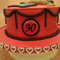 30th make up cake