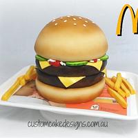 Maccas Double Cheesburger Cake