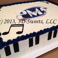 Piano Studio Cake