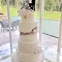 Fault Line Wedding Cake