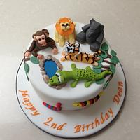 Jungle Animal Cake