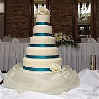 Turkish Blue Wedding Cake