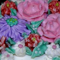 Buttercream Floral Sheet cake