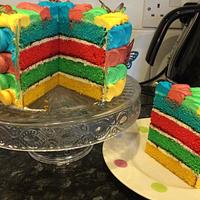 Butterfly Rainbow Cake