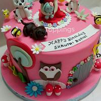 Fairyland theme cake