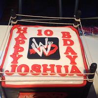 WWE RAW Wrestling Arena Birthday Cake