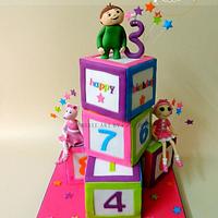 Number Blocks Birthday Cake