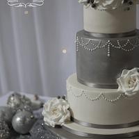 Silver and White Winter Wedding