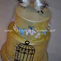 Vintage Birdcage Cake