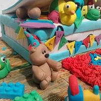 1st birthday cake toy box