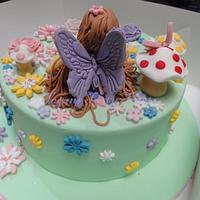 Fairy garden cake