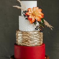 October wedding cake October wedding cake