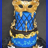 Midnight Masquerade Cake