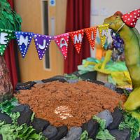 Party Time Dinosaur Excavation Cake