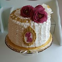 Ruffled Anniversary Cake