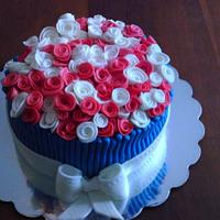 Ribbon Rose cake