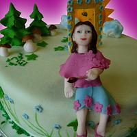 Cake for artist girl