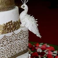 Peacock Wedding Cake 