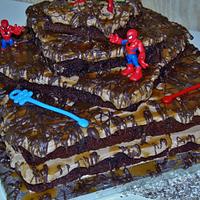 Chocolate fudge brownie Grooms cake