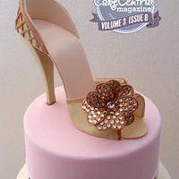 Fashion Cake for Cake Central Magazine (with blingy shoe!!)