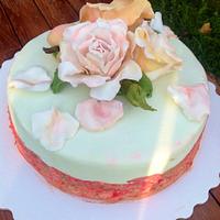 Cake whith roses