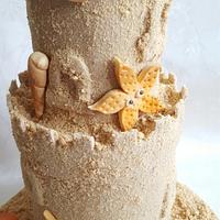Sandcastle cake