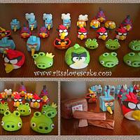 Angry Birds Space cupcakes