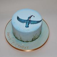 Kingfisher birthday cake 