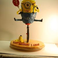 Birthday cake minion