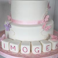 Imogen Naming Ceremony Cake