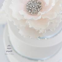 Lace Bling Wedding cake