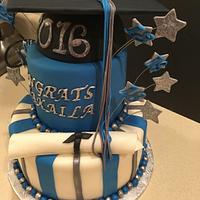Graduation cake with stars