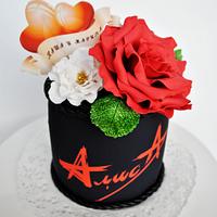  red rose cake