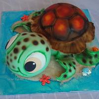 'Squirt' Turtle cake