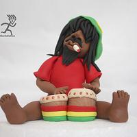 Bob Marley Cake Topper