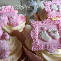 Cute Baby Shower Cupcakes
