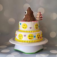 Emoticons cake