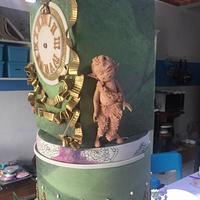 Rococo Imperial Clock Anniversary Cake