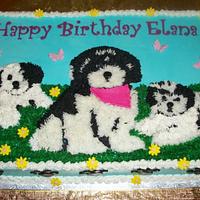 Puppy Sheet Cake