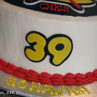 Chicago Blackhawk Hockey Cake