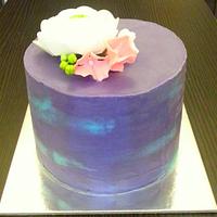 Simple purple cake for Alex