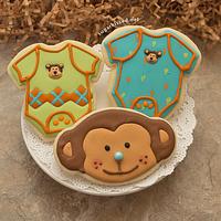 Lion and Monkey Cookies