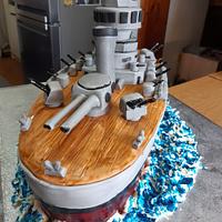 Battleship Birthday Cake