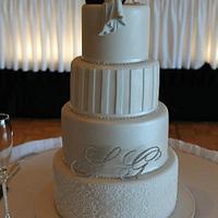 Elegant 4 tier Wedding Cake