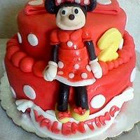 minnies mouse dots cake