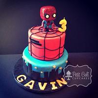 Spiderman Cake with Sugar Cookies