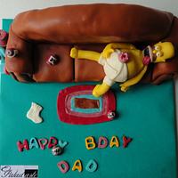 Homer simpson cake