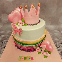 "1st Birthday cake & cake pops"