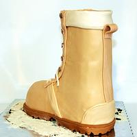 Army boot cake