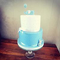 Baby Shower tiered cake